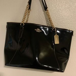 Black coach purse